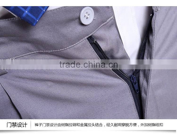 Juqian 2016 factory price new mens working uniform poly cotton cheap cargo uniform work pants with side pockets