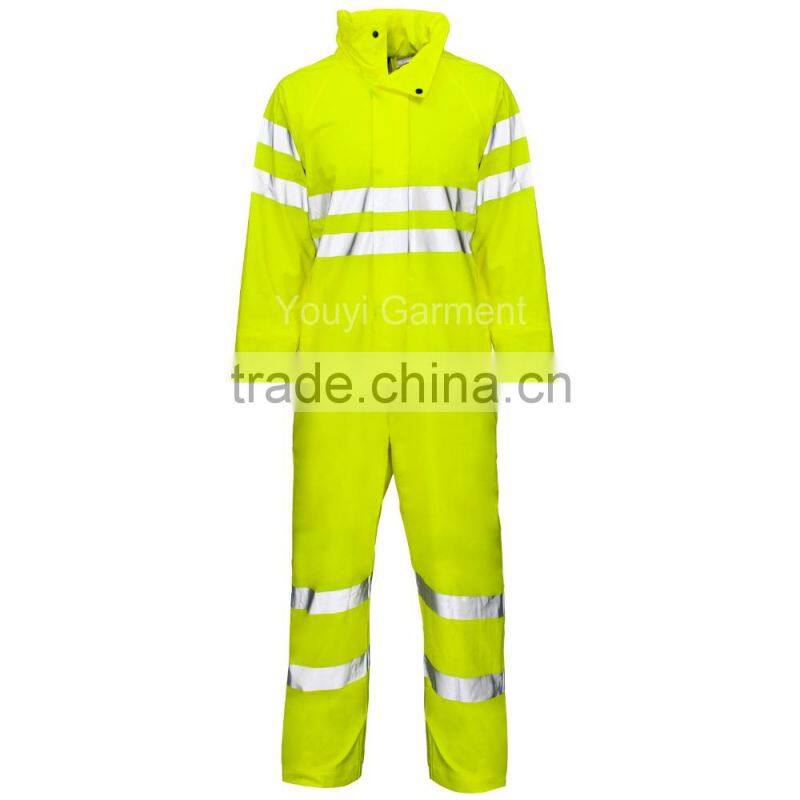 3M Reflective tape Polyester/Cotton Fluorescein Green Coverall