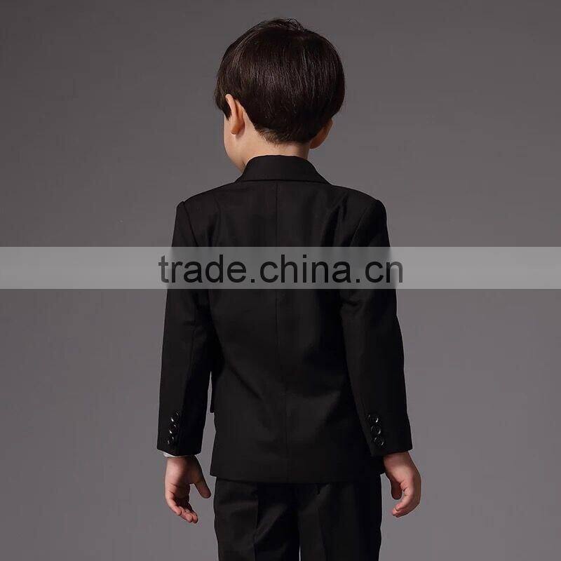 Korea Style Children Clothes Set For Wedding Black Suit For Ring Bearer Boys Clothing B-NB-CS905-18