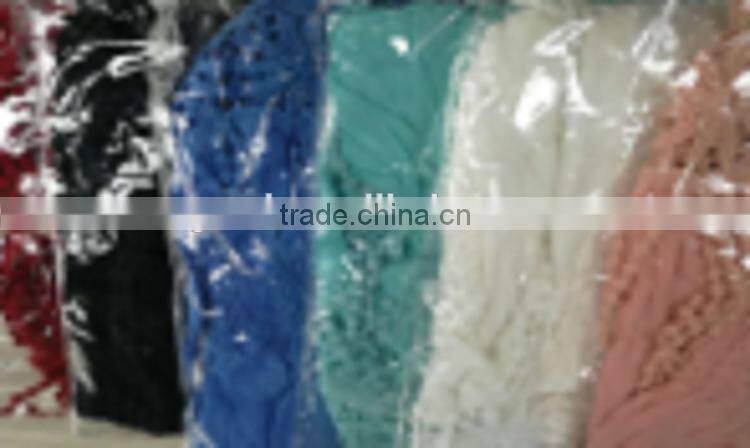 2017 In-Stock Items european style soft new fashion women chiffon blouse with lace hem sleeves