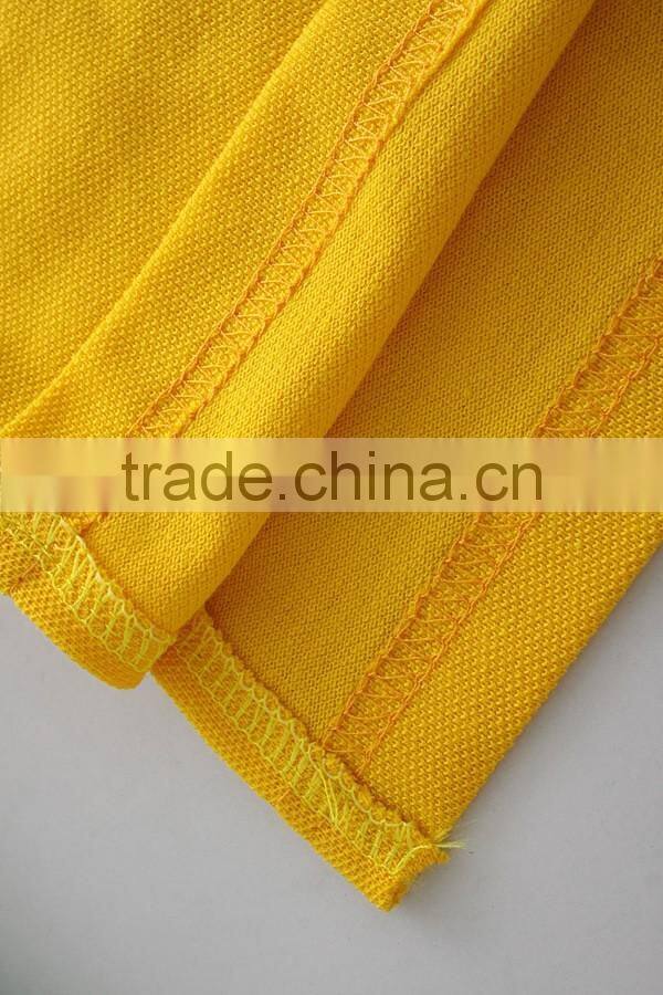 wholesale Solid color polo shirts with Hem slit can embroidery or printing customer logo