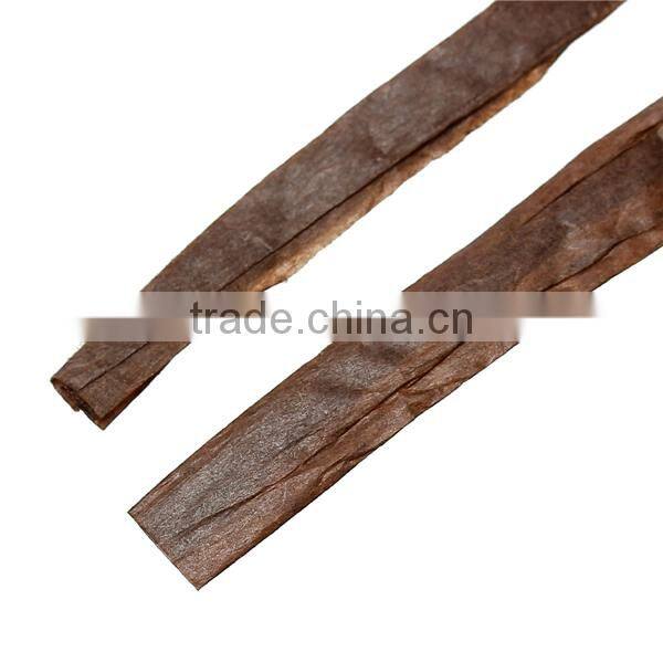 Raffia Paper Jewelry Ribbon Cord Coffee 0.2mm, 4.0mm-8.0mm, 2 Rolls (Approx 20 M/Roll)