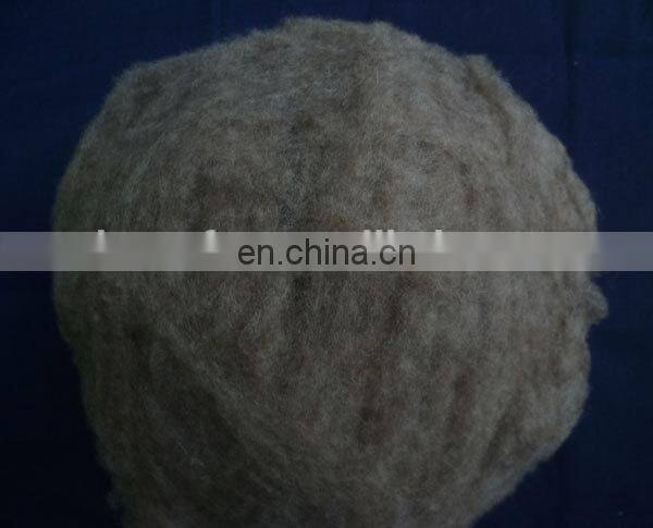 100% Pure Dehaired and Carded Chinese Sheep Wool Dark Shade 19.5mic/30-32mm