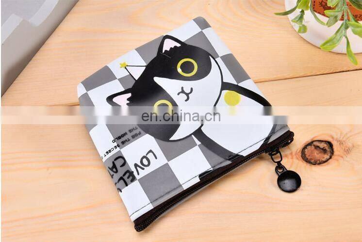New 2017 Women Cute Cartoon Cat Coin Purse PU Leather Wallet Pouch Bag Kids Keychain Card Holder Bag For children Gift