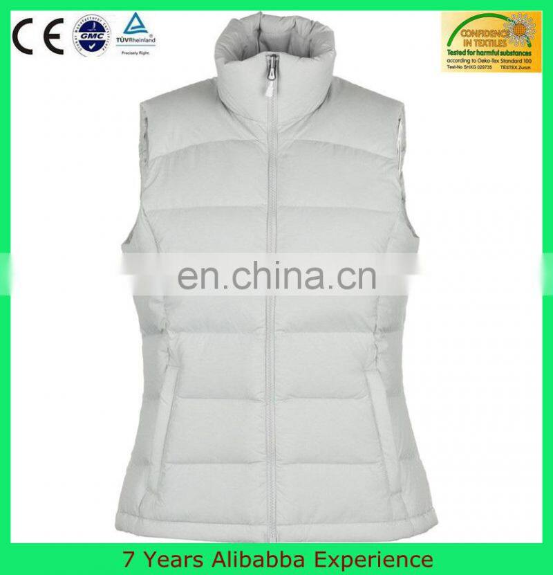 Womens White Winter Sleeveless Down Gilet - 7 Years Alibaba Experience