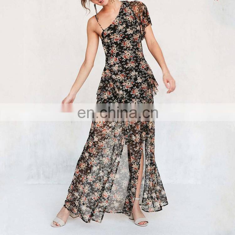 2017 new arrivals chinese clothing manufacturers long sleeve latest design muslim evening dress