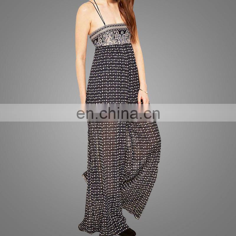 Boho chic pants Ethnic Fat Women Chiffon Sexy Sling Jumpsuit Plus Size Flared Jumpsuit Women