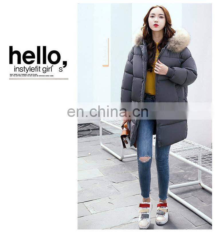 Korean version of the thick down jacket 2017 winter large size loose students bread clothes cotton clothing women S1019