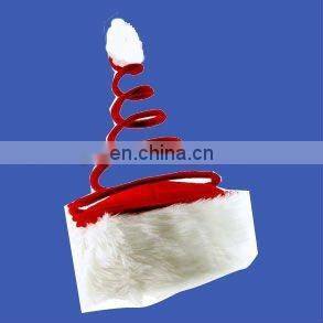 Red felt christmas santa shopping bag with reindeer head