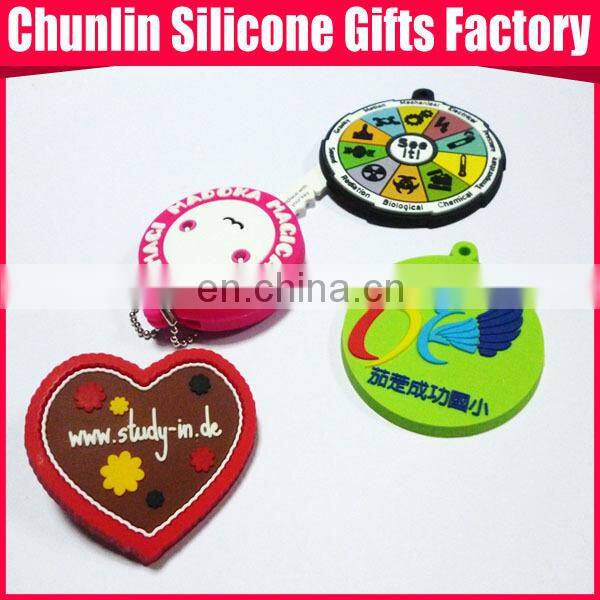 double-sided soft pvc keychain