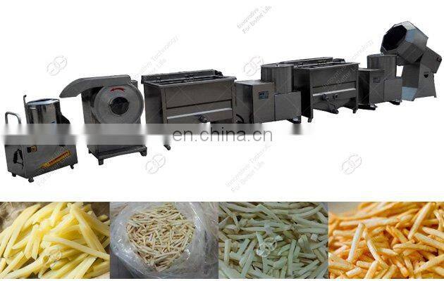 Hot Sale Semi-Automatic French Fries Making Machine Line Small Scale Potato Chips Production Machine Price