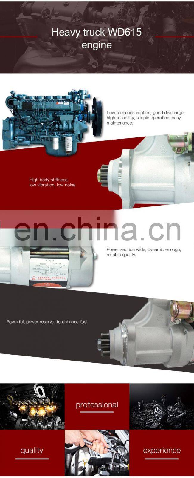 Sinotruk WD615.92e diesel engine generator