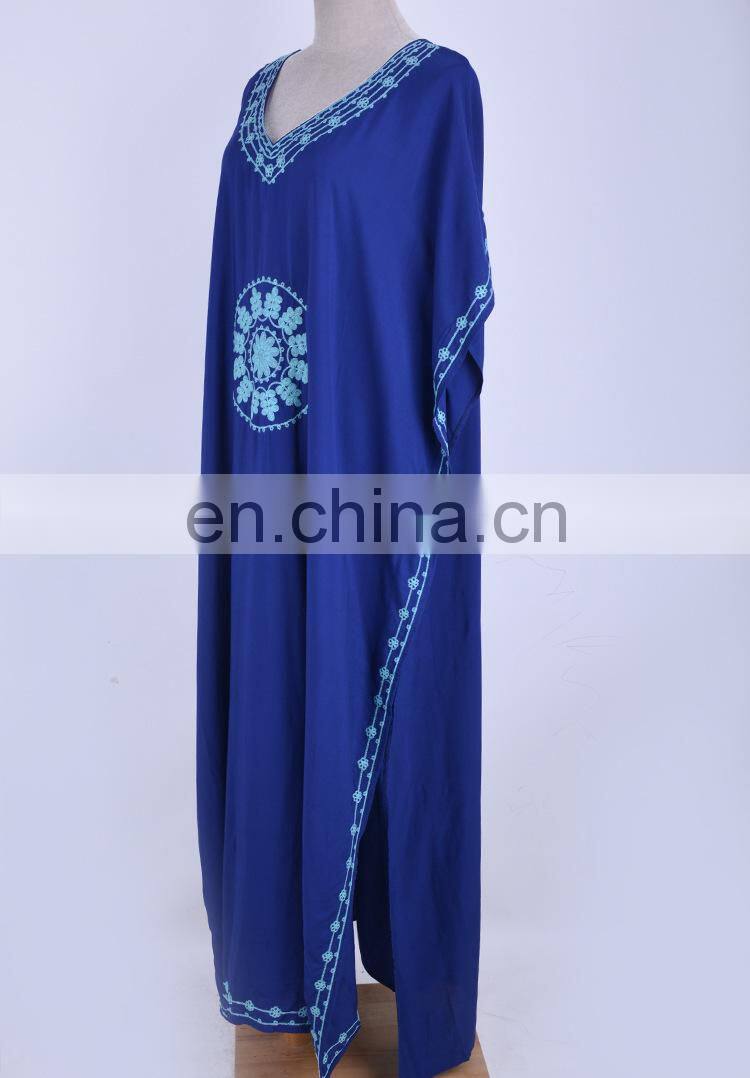 Plus size Cotton Beach Dress with Embroidery Robe de Plage Bikini Cover up Vestido Playa Beachwear Swim cover up Beach wear