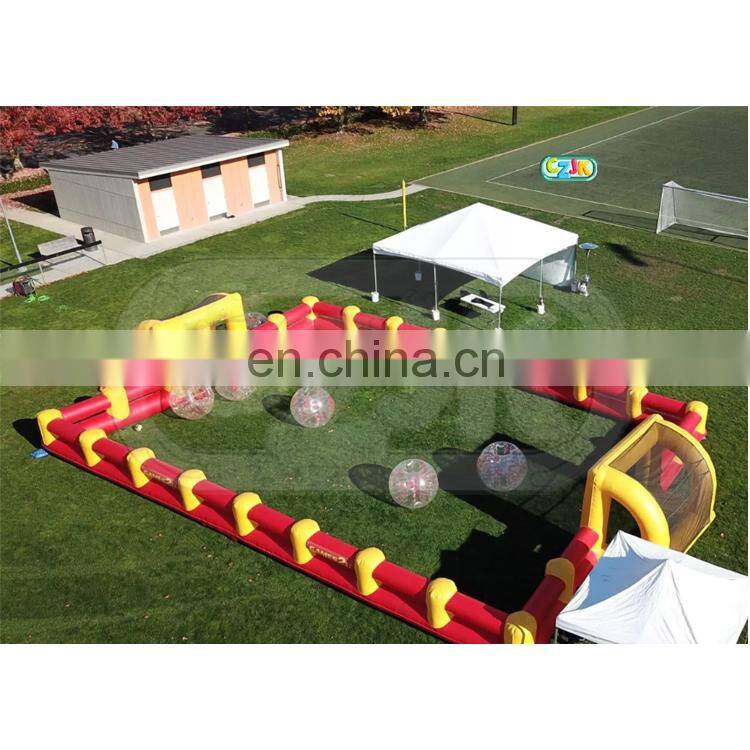 wholesale clearance high quality commercial inflatable football arena for bubble zorb soccer