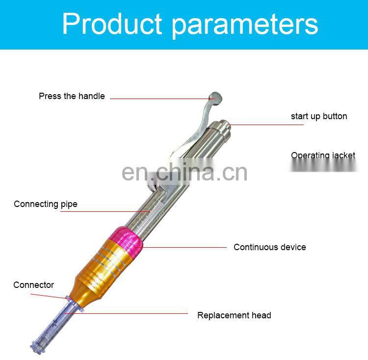 Painless High Pressure Hyaluronic Acid Injector Mesotherapy Gun