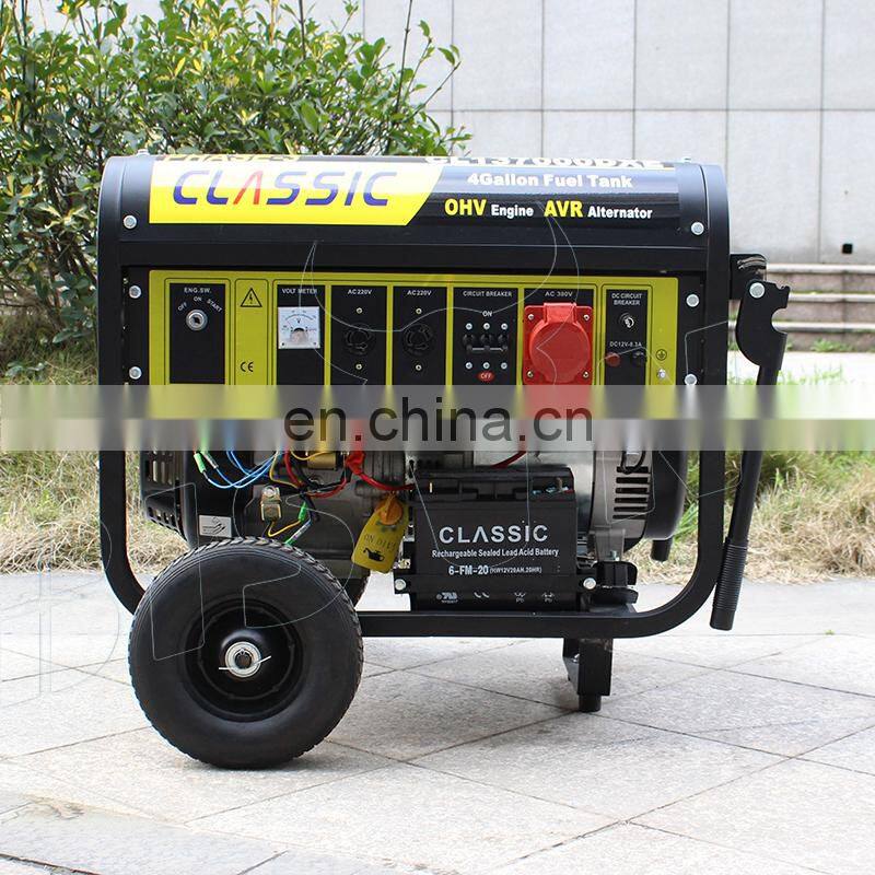 BS7500J(H) BISON China Taizhou Easy Move Cooper wire Key Start 110v 6.KW generator prices