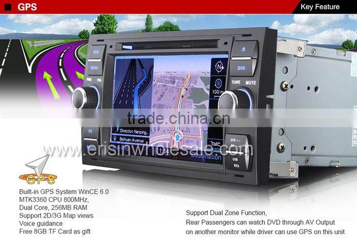 Erisin ES7301M 7" Touch Screen Car DVD GPS for Mondeo 2003