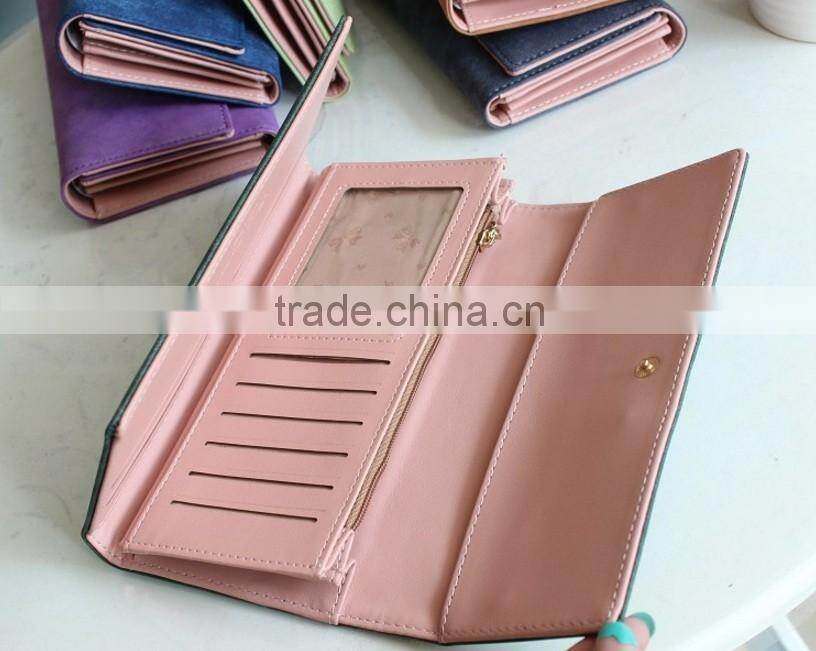 fashional Trendy and popular Pu leather Butterfly bow wallet Purse Cartera para dama de calidad Carteira