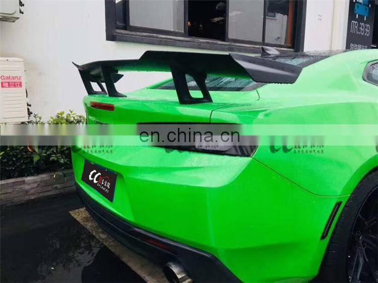 Beautiful Carbon fiber body kit for Chevrolet Camaro in 1LE style wing spoiler trunk spoiler with auto tuning accessories