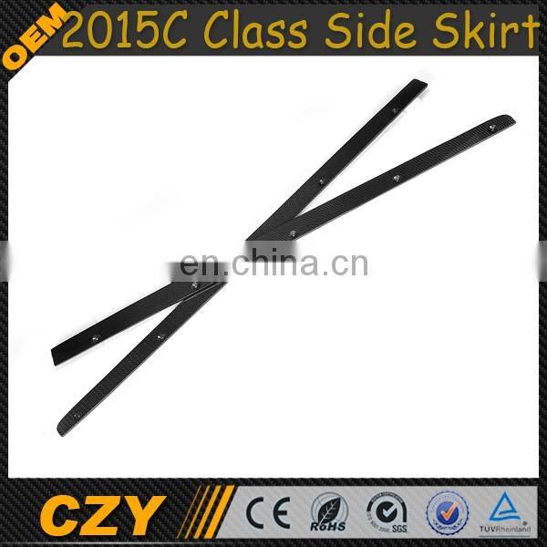 Car Carbon Side Bumper Skirts For Mercedes Ben z W117 C117 CLA250 4D