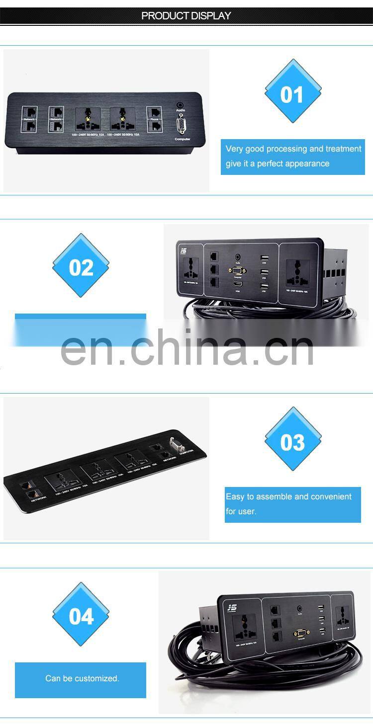 Table Mounted Usb Rj45 Panel Charging table Connection Box