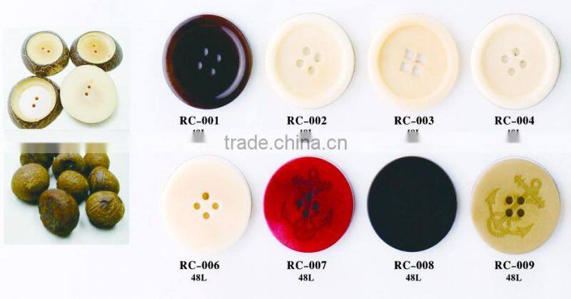 high end 4 holes plastic imitation wooden button for sasual suit