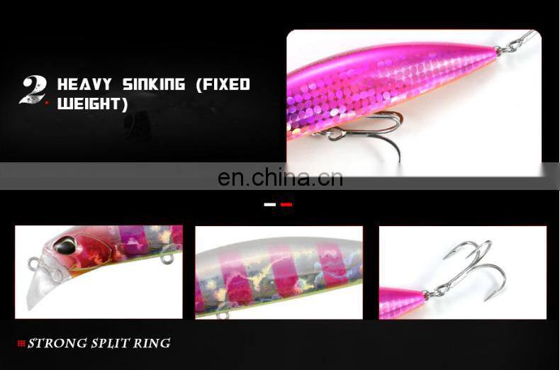 fish lure 30g 9.5cm sinking minnow long casting fish tackle hard plastic fish lure bait pesca lure