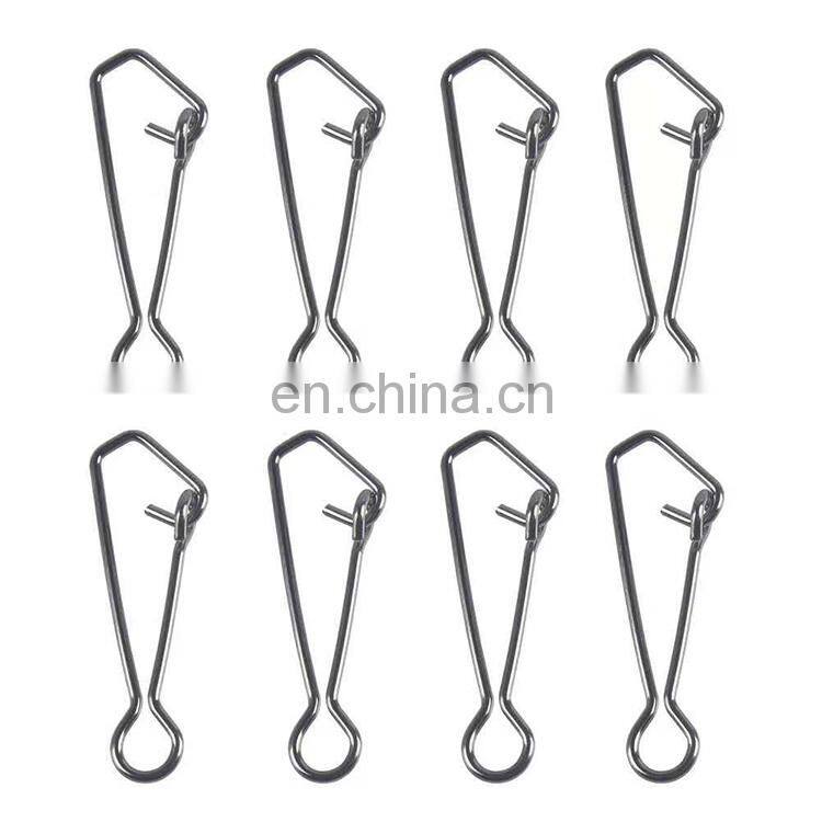 0-6# Stainless steel snap Fishing accessories swivel