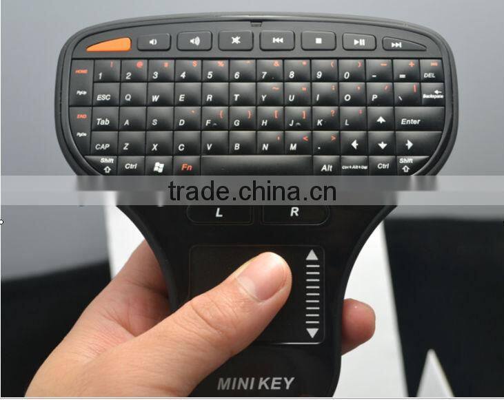 2013 New 2.4G Mini Wireless multimedia remote control keyboard