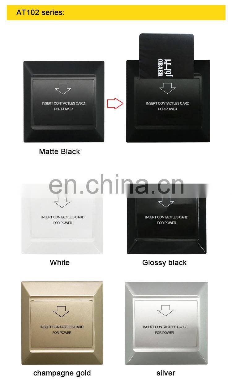 125Khz Magnetic Card Delay Time Switch Electrical Wall Switch For Hotel Room Key Holders