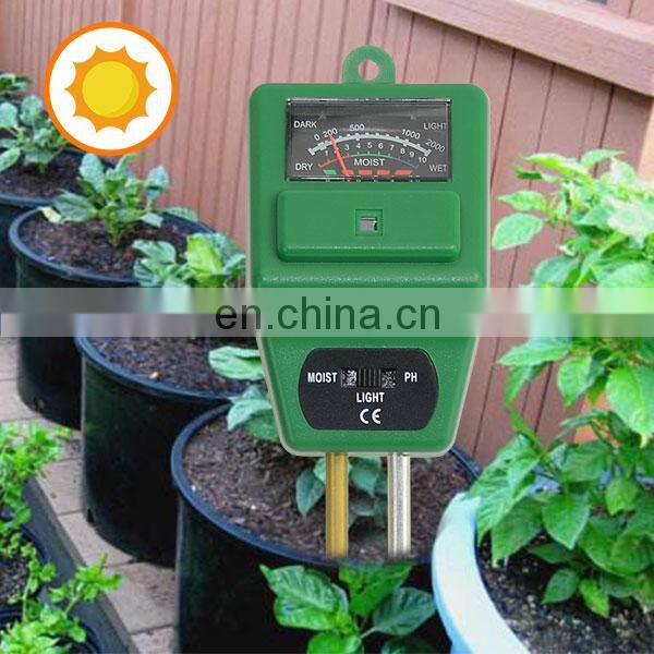 US Free Ship ALLOSUN ETP300C 3 in 1 Moisture Light Analog PH Meter Photometer Portable Hygrometer Acidimeter Garden Soil Tester
