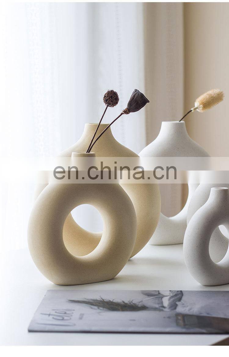 Homeware White Flower Vase Wedding Centerpieces Wholesale Canada Porcelain Simple Desktop F Modern Vases Ceramic