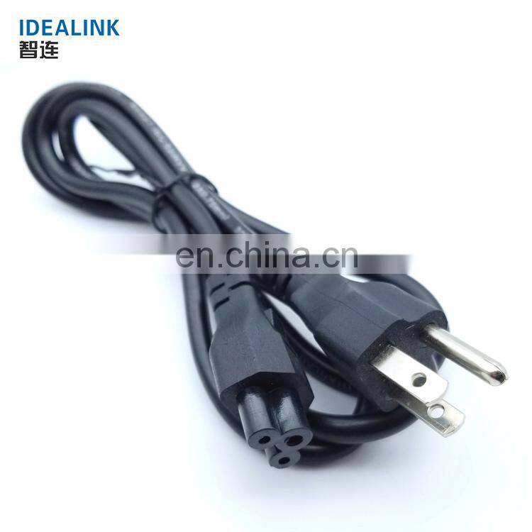 Made in China USA standard power cord cable usa 3 pin electrical plug power cords for laptop