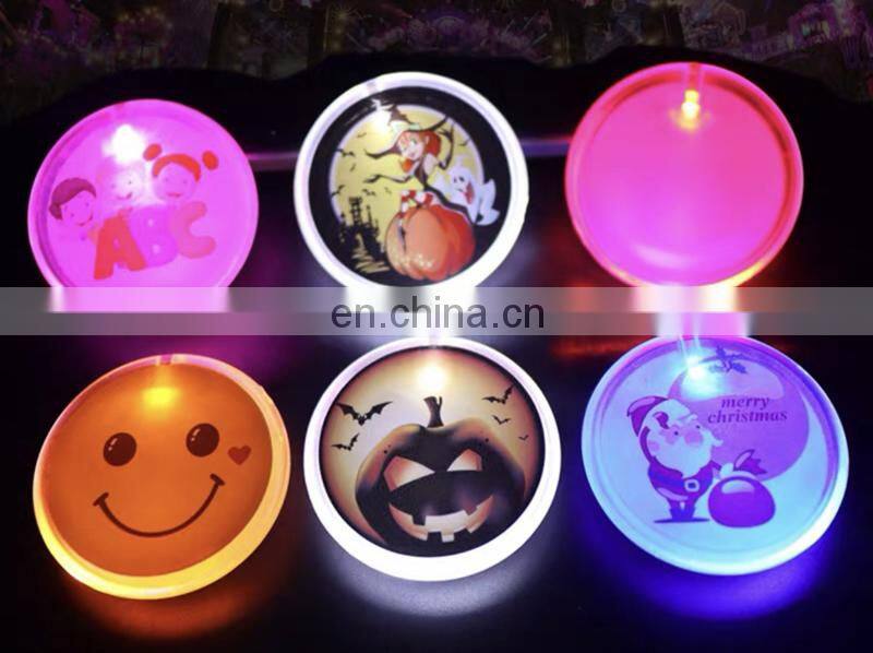 Promotional Acrylic Custom Name Flashing Led Badge Pin