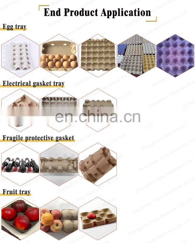 pulp moulding egg fruit tray machine Recycling Waste Paper Egg Tray Machine With CE Approved