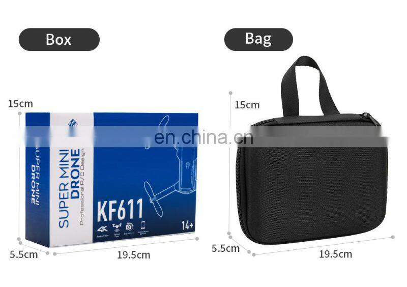 Hot KF611 Foldable Mini Drone with 4K HD Wide Angle Camera WIFI FPV Drone Set Height 360-Degree Roll Helicopter