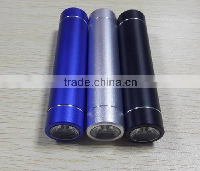 2600mAh universal portable power bank with led flash