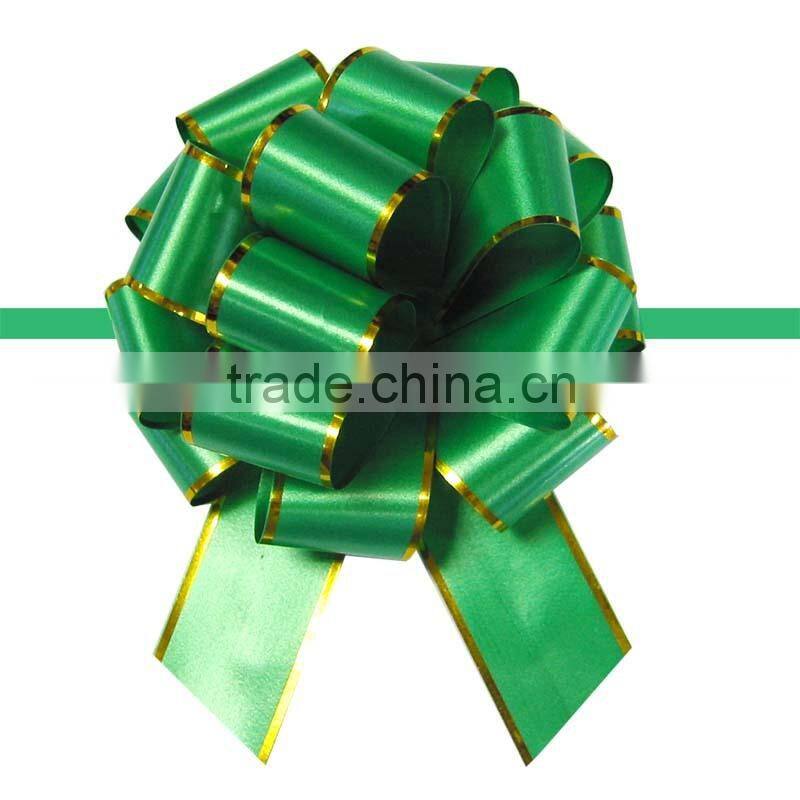 Laminated Hongkong Pull Ribbon Bow For Wrapping Christmas Tree/Birthday Cake/Wedding Car