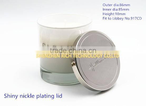 86mm Black nickle plating candle lid
