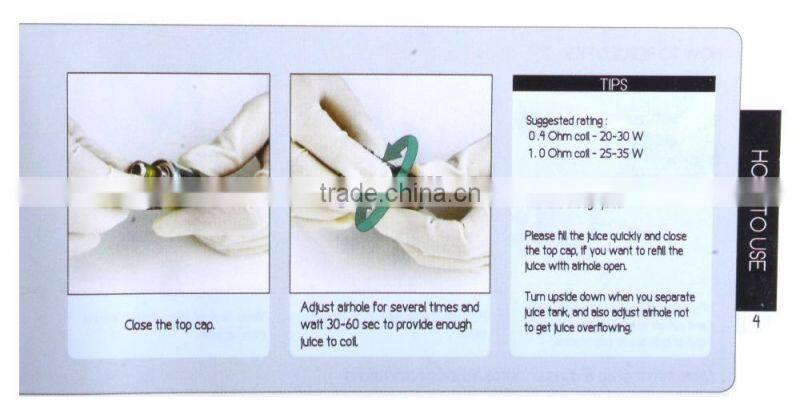 2015 newest CACUQ wholesale Footoon AQUA FX RTA with Top Filling Tank Atomizer Ceramic Coil 3ml/5ml Footoon AQUA FX RTA tank