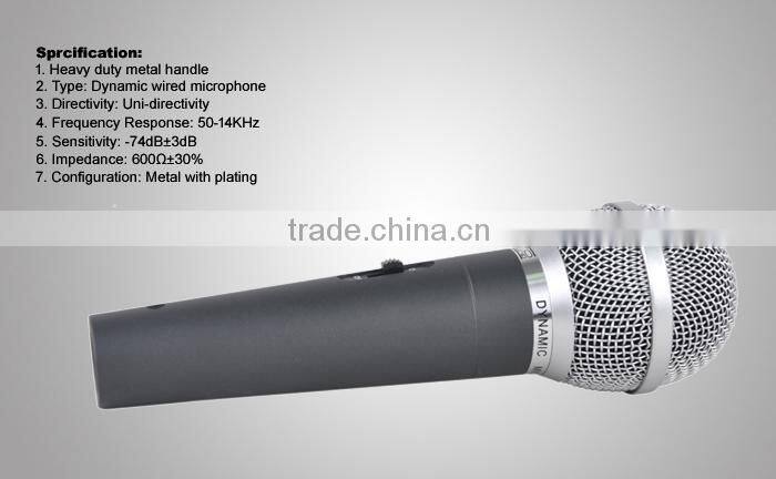 Recording Studio Equipment Wired Handheld Microphone DM-673