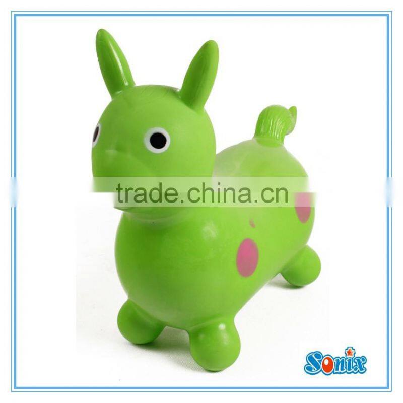 pvc happy jumping horse toy for kid