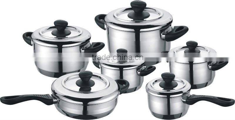 Cookware stainless steel,12pcs