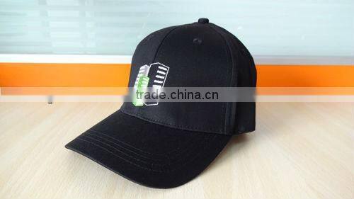 high quality printed green 6 panel fitted baseball hat