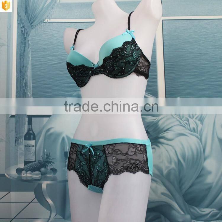 OEM service Sequins cool panty lace thong set