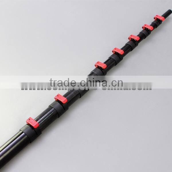 Carbon fiber extendable marine antenna pole