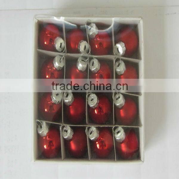 small christmas ball,red christmas ball, 1 cm diameter,wholesale