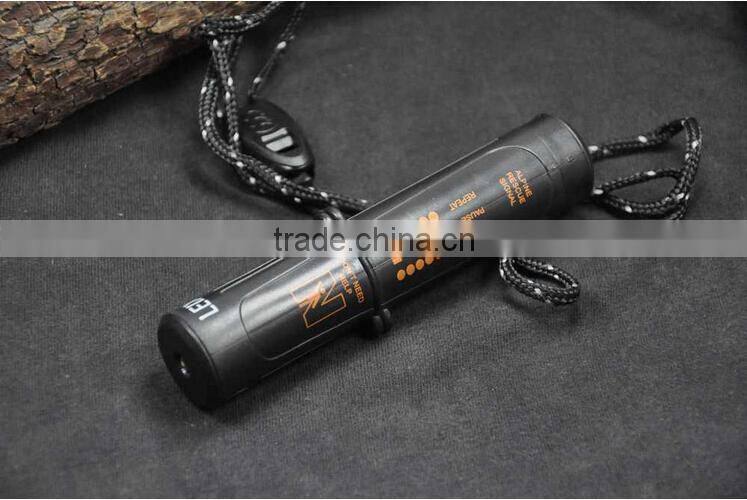 10 in 1 Hiking Kit Flint Compass LED Flashlight