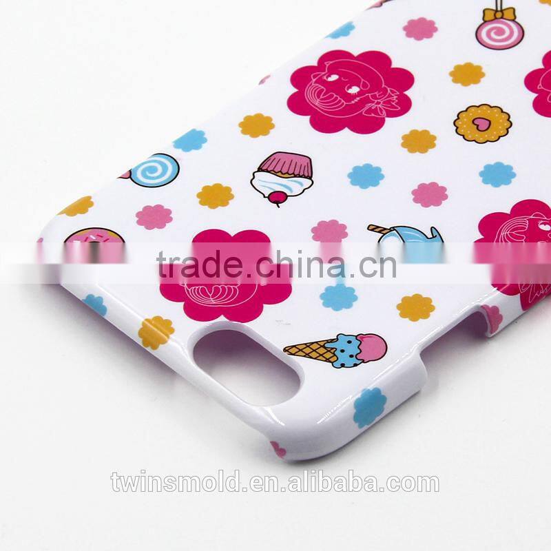 hard clear PC case for iphone case,silk printing, water transfer printing,rubber oil coating available