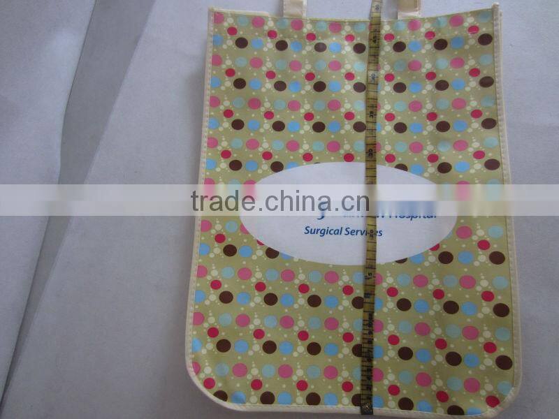 High quality Ultrasonic Wave Non-woven Promotional Shopping Bag